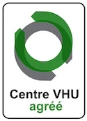 Logo agrément centre VHU (véhicules hors d'usage)